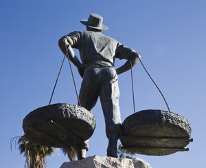 De visverkoper door Unbekannt Unbekannt
